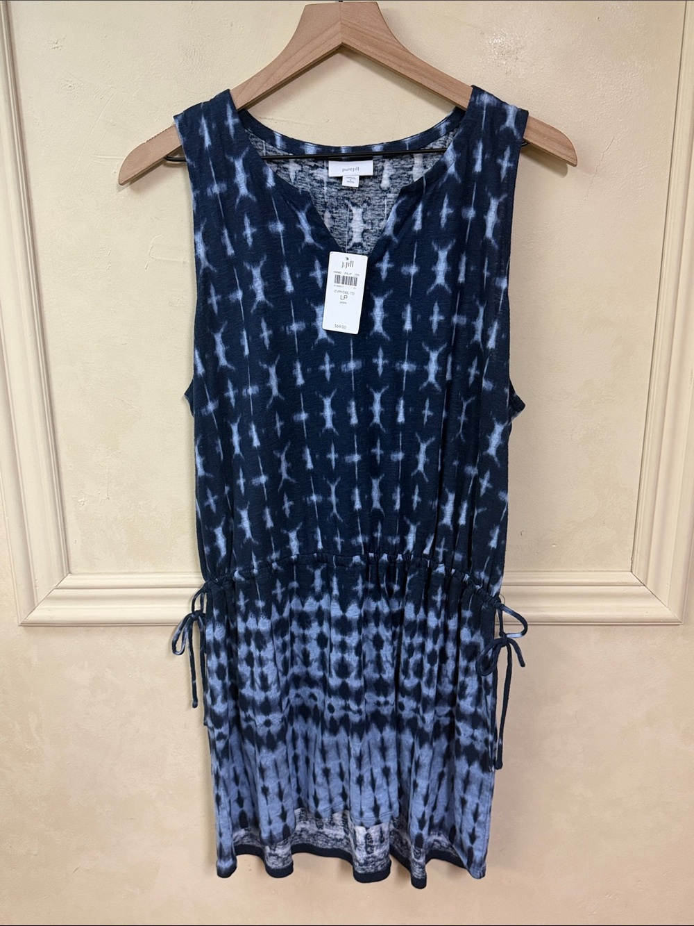 New! Pure Jill by J. Jill Tie Dye Linen blend Dress